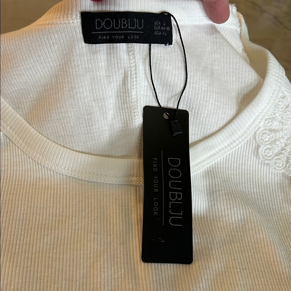 Doublju White Lace Tunic - Picture 7 of 10